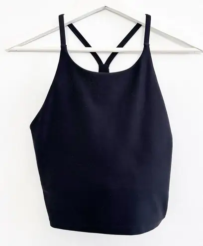 Old Navy  Powersoft Athletic Long Line Sports Bra Tank Top Workout Black Medium - Image 3