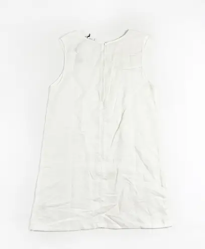 ONIA NEW Marina Linen Ultra Lightweight Scoop Neck Sleeveless Sheath Dress M