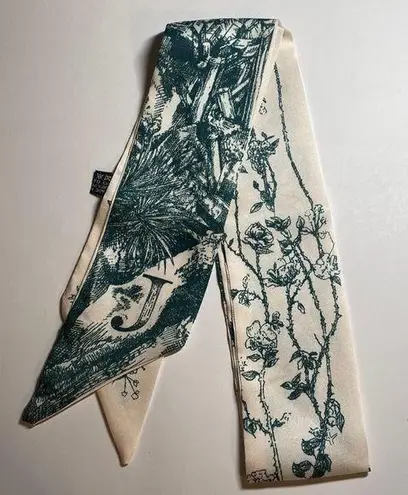 Initial / Letter J Thin Purse Scarf / Hairband / Scarf