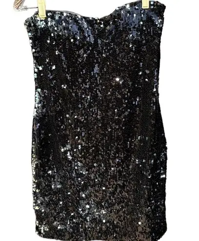 Frederick's of Hollywood Black Sequin dress. Small