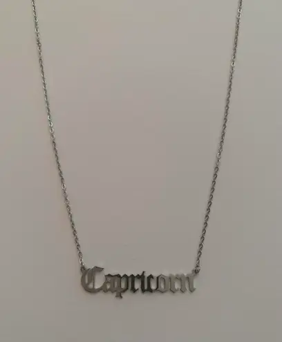 Capricorn Necklace... Silver