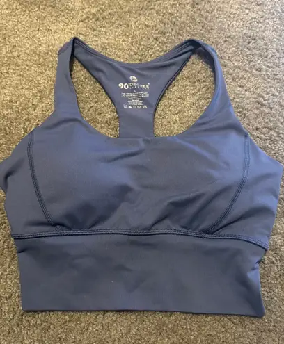 90 Degrees by Reflex Blue Longline Sports Bra