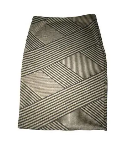 Xxi Forever 21 Women's Juniors Black/Green Olive Casual Skirt Size Small Knit