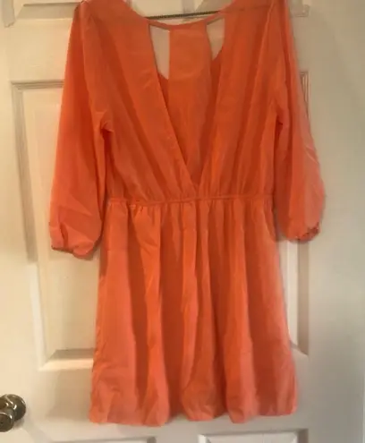 Pink Owl NWT  Orange Dress size Large