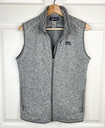 Patagonia  Women's Gray Fleece Vest Size L Casual Better Sweater Zip Up