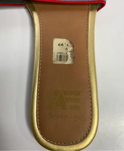 American Eagle  Outfitters flat slides multi colored size 9