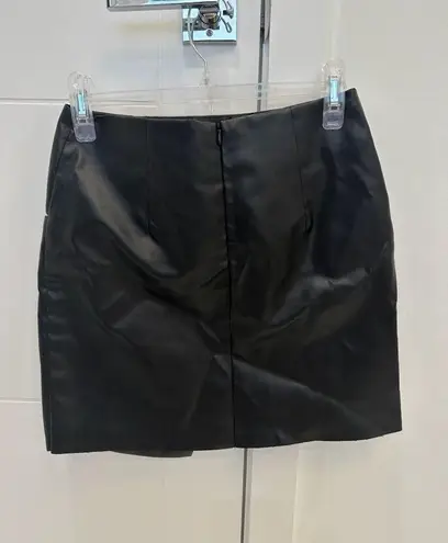 Lalavon. Leather Mini Skirt