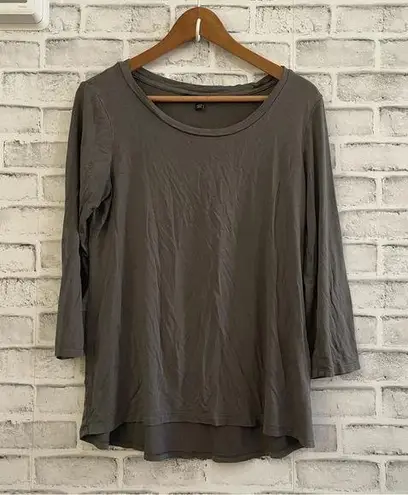 Cable & Gauge Women’s scoop neck green cropped sleeve shirt Large