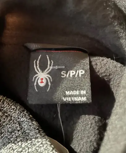 Spyder Sweater Sweatshirt Jacket 1/4 Snap Grey Black Men’s Small NEW NWT