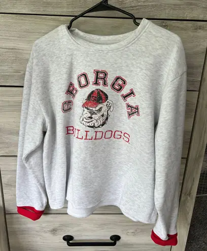 Georgia Bulldog Cropped Sweatshirt Size M