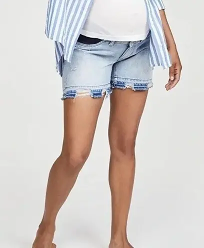 DL1961  Hepburn Maternity Shorts in Denim Millie Wash Size 29 NWT Under Belly