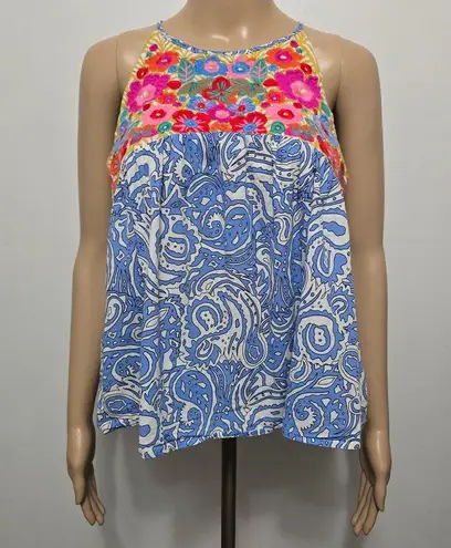 THML Embroidered Cotton Tank Top – Size Small