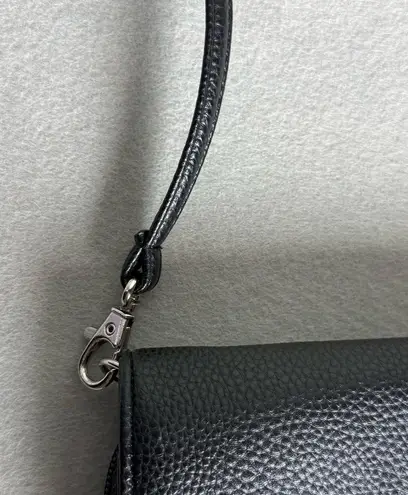 Giani Bernini Rosette Wallet Crossbody Black Faux Leather Crossbody Floral