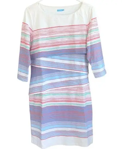 J. McLaughlin Tiered Stretch Dress Size Large