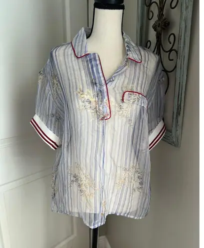 Stella Jean silk blouse Size 4