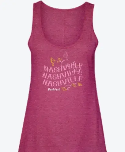 PoshFest 2024 Exclusive Nashville Tank Top Women’s size medium Pink