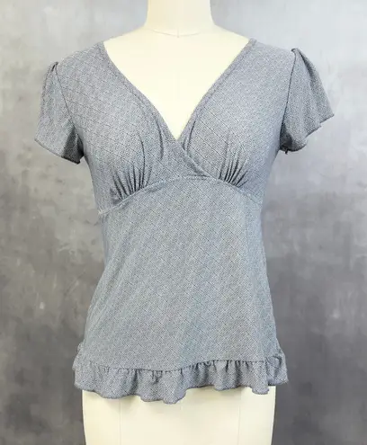 Marilyn Monroe Womens Babydoll Top Size M Ruffle Hem Stretchy Soft Romantic Y2K