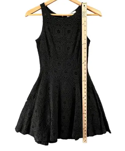 BB Dakota  Dress Womens Size 0 Black Lace Renley Fit Flare Mini Party Evening