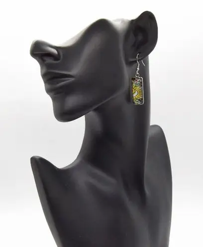 Boho Sun Rose Tile Earrings Multiple