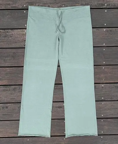 Barefoot Dreams Light Green Low Rise Sweatpants w/ Elastic Drawstring Waist