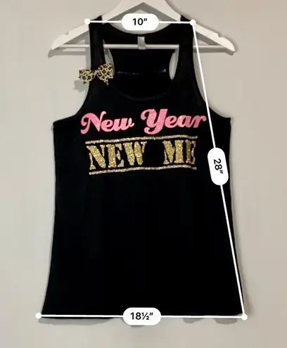 Ruffles With Love Women’s New Year New Me Sparkle Racerback Tank