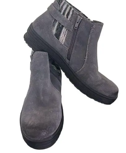 Earth Origins Water Repellent Suede Ankle Boots Tate Gray