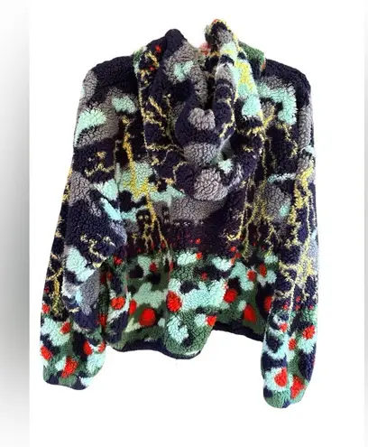 Empyre Ramona Lightning Cityscape Sherpa Hoodie Black Size XL