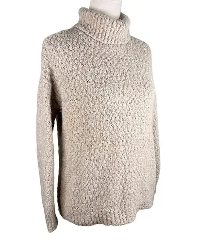 Philosophy  Sweater Beige Medium Turtleneck Fuzzy