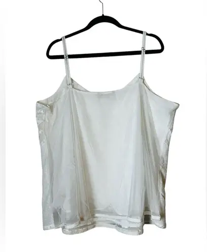 Soft Surroundings White Cami Top Fairy Coquette Whimsy Boho Romantic Size 1X