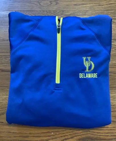 UDel Quarter Zip Sweatshirt Blue Size L