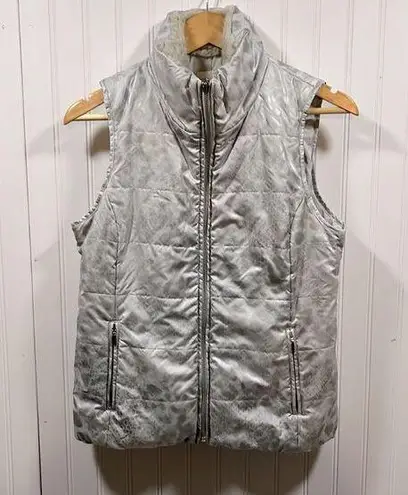 Chico's  silver puffer vest