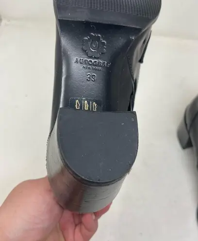 Autograf New York Sock boots in black leather & suede sz 39 US 9