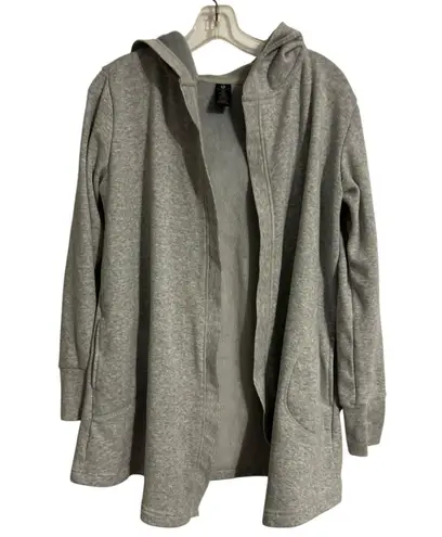 Active Life Heather Gray Hoodie Open SZ SM Fleece Soft Terry Inside Pockets