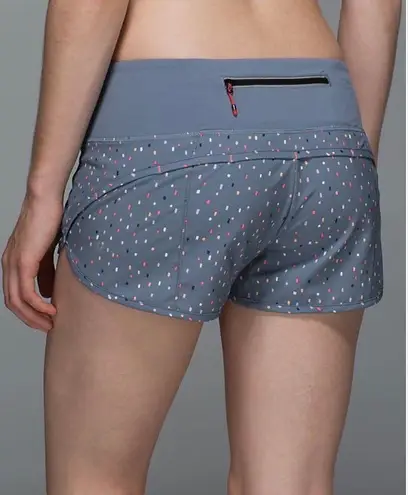 Lululemon  Run: Speed Short *Block-It Pocket Confetti Cake Multi / Blue Denim 4 - Image 2