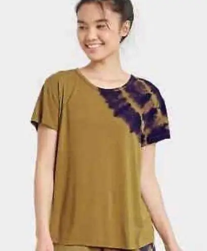 JoyLab WOMAN'S Scoop Back T- Shirt Army Green s