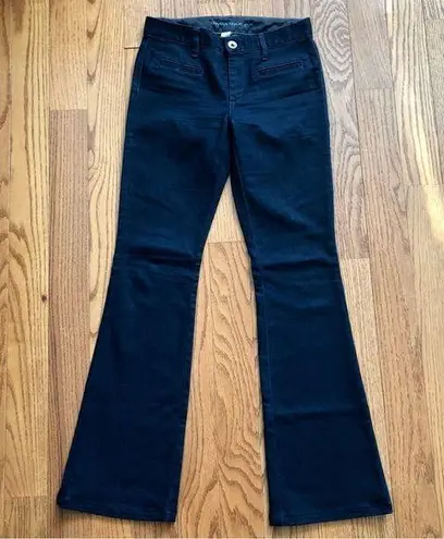 Banana Republic  Rare The Flare Jean Dark Denim Blue 70’s Flare Women’s Size 26