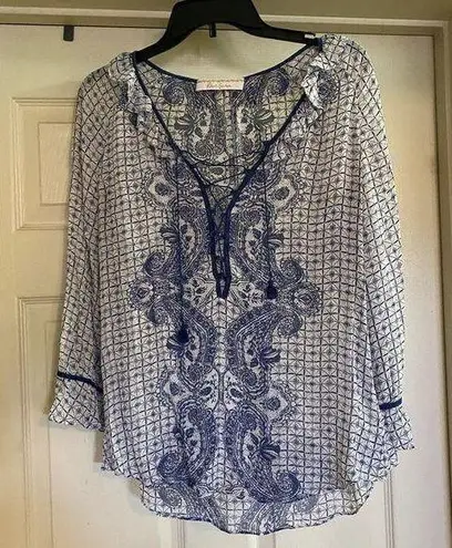 Robert Graham  Silk Flowy Blouse