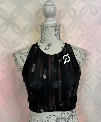 Peloton Show Up Floral High Neck Sport Bra Size M