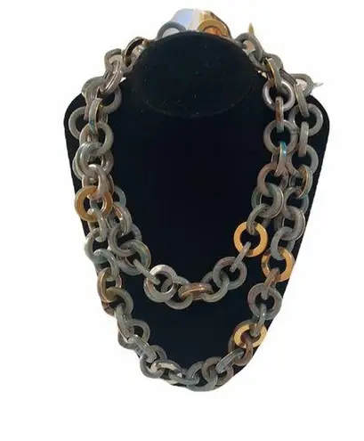 PONO Italian Resin With Gold Accent Necklace