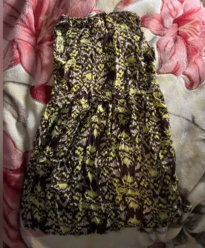 LG dressberry light cotton short A line dress with straw bamboo handle purse