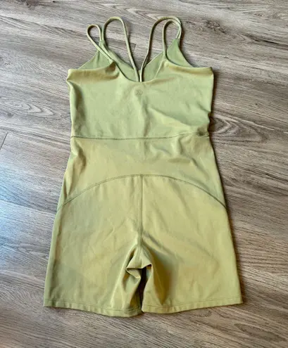 All In Motion Women's Short Bodysuit Workout Olive Green Size S LIKE NEW