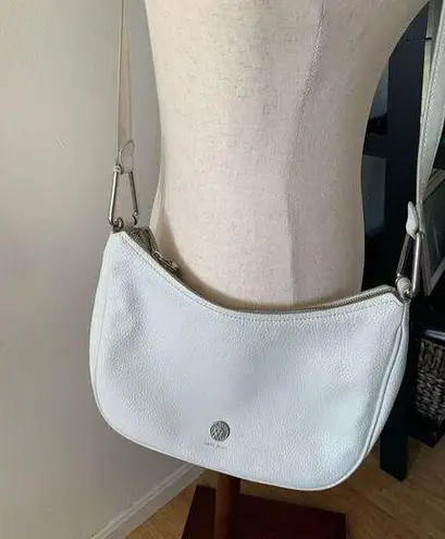 Anne Klein  purse tote white faux leather