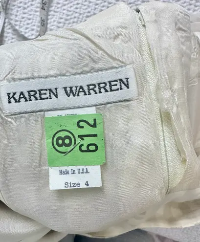 Karen warren gingham mini dress corset back