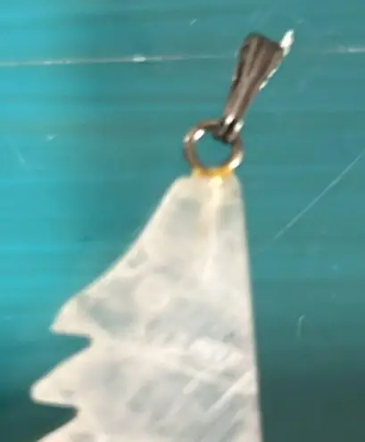 Collection 5 Carved Stone Pendants Fish Wolf Fish Sea Horse Lightening Bolt Purple