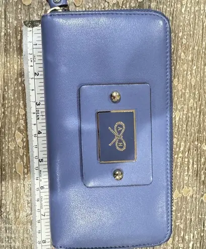 Anya Hindmarch FAITHFUL LARGE Round Long Wallet BLUEBELL
