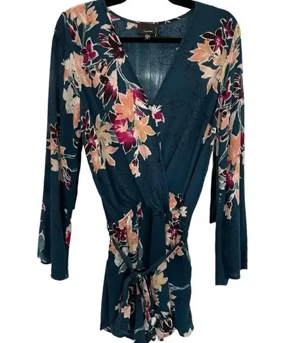 Lumière Lumiere Floral Romper Long Sleeve