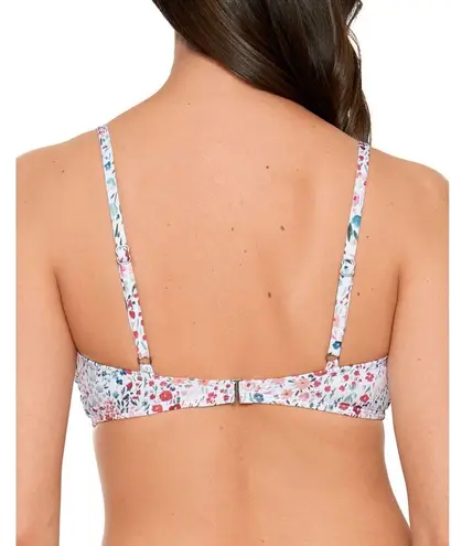 Time & Tru  Women's Paradise Garden Ruffle-Front Swimsuit Top, XL (16/18)