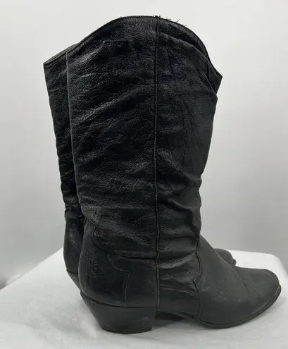 Dingo Vintage Black Womens Boots 6 Western Rodeo Boho Festival