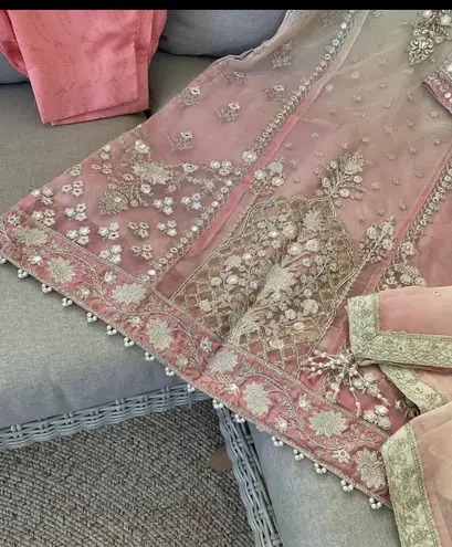 New pakistani indian Designer 3pc suit Multiple Size L