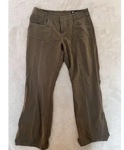 Kuhl Womens Pants 12 Short Brown Performance Hiking Casual Gorpcore